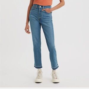 Levi's Women's High Rise Straight Leg Crop Jeans Snug Through Hip And Thigh 20W